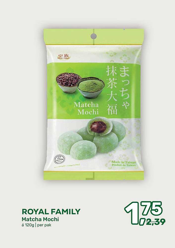 ROYAL FAMILY Matcha Mochi 175 g 2,39