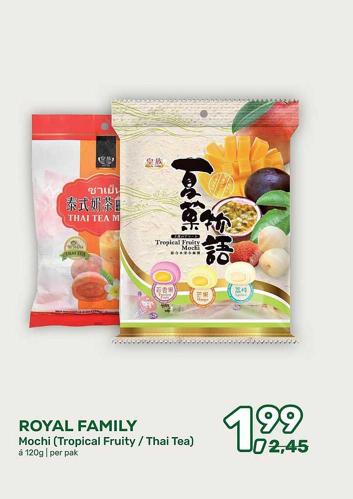 ROYAL FAMILY Mochi (Tropical Fruity / Thai Tea)