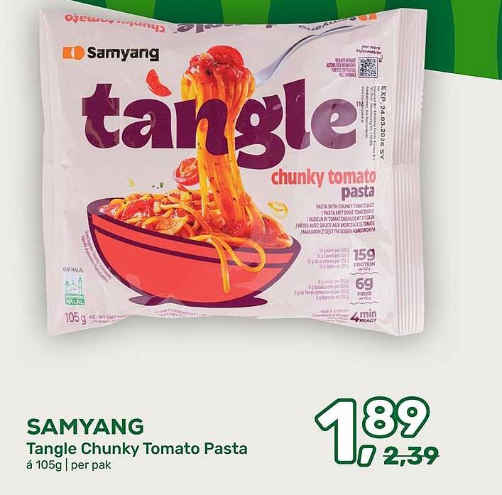 Samyang Tangle Chunky Tomato Pasta á 105g | per pak