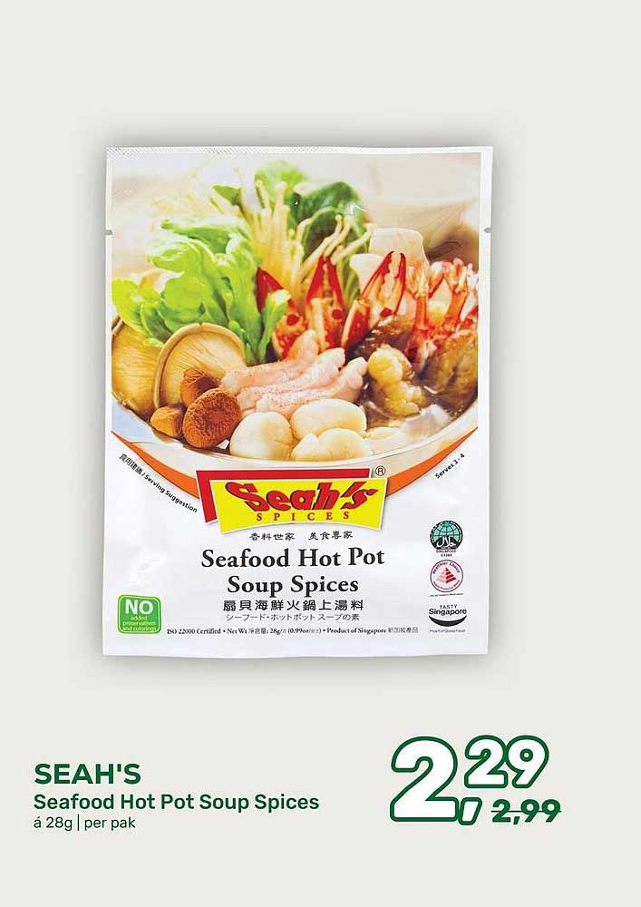 SEAH'S Seafood Hot Pot Soup Spices