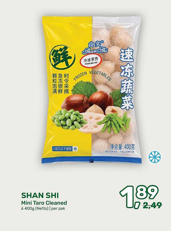 SHAN SHI Mini Taro Cleaned à 400g (Netto) | per pak