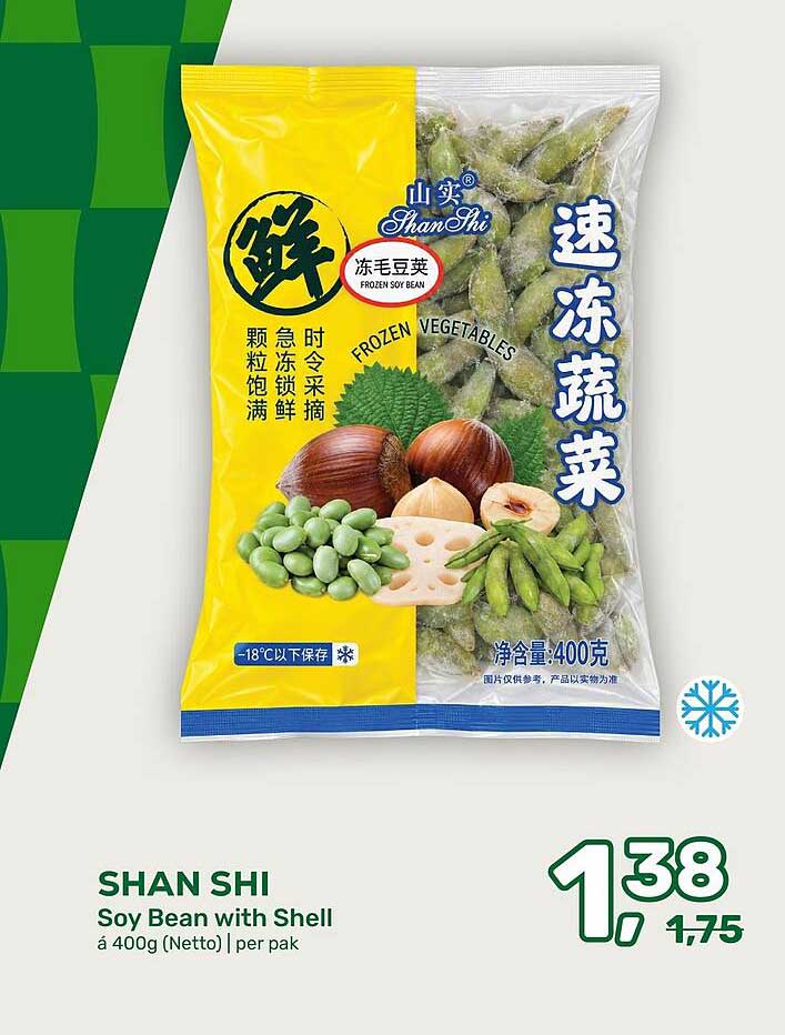 SHAN SHI Soy Bean with Shell á 400g (Netto) | per pak