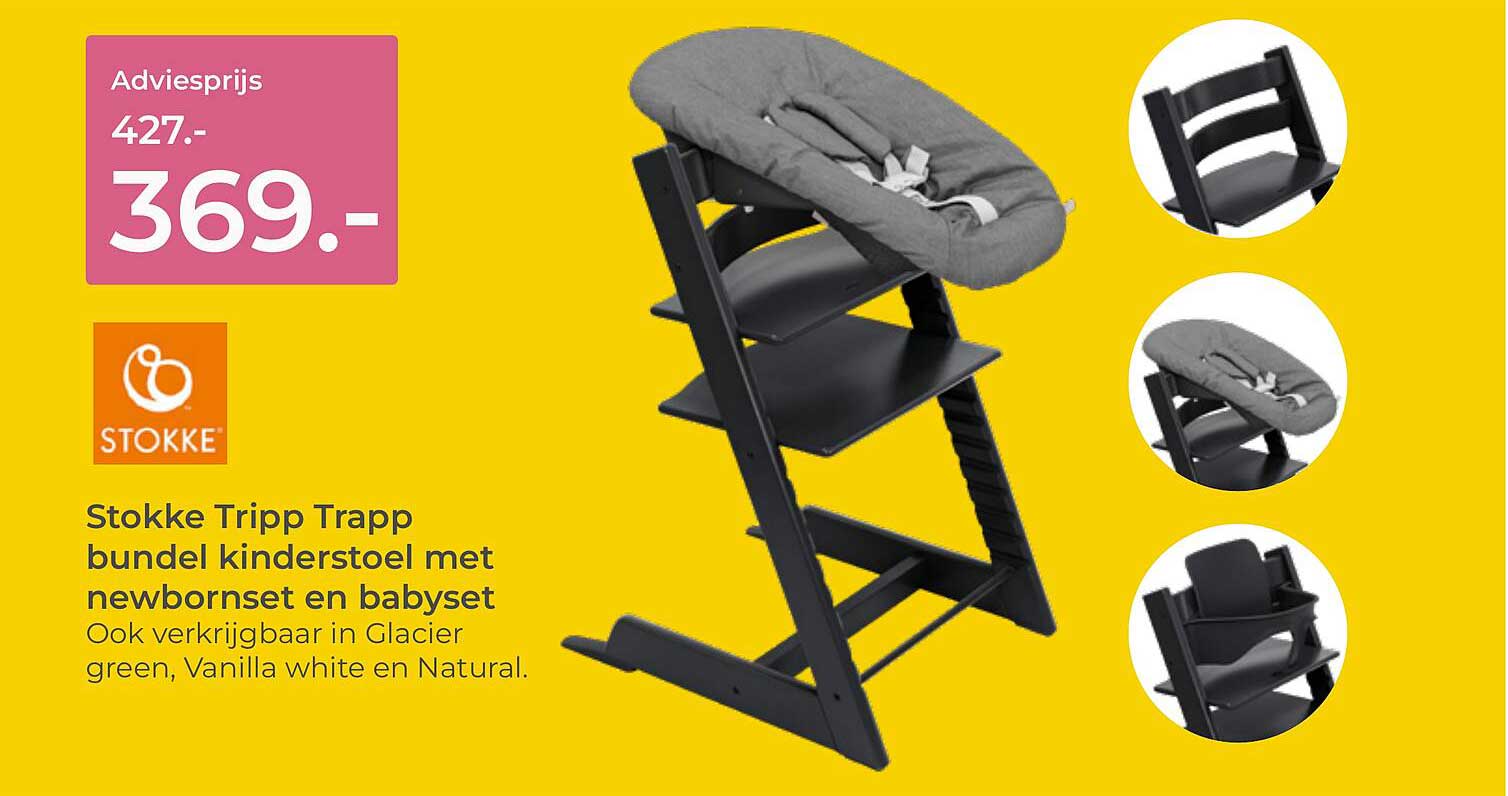 Stokke Tripp Trapp bundel kinderstoel met newbornset en babyset