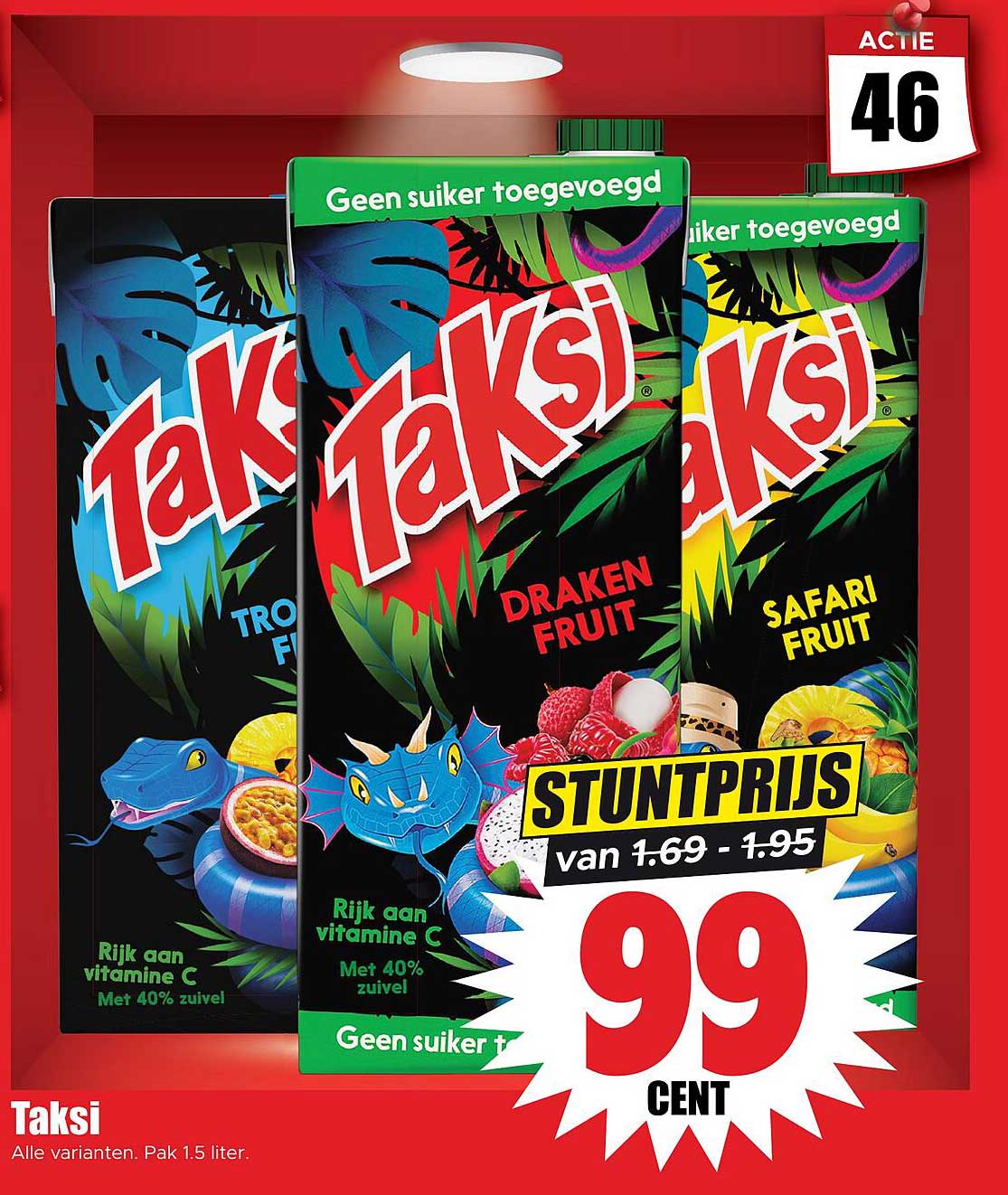 Taksi Alle varianten. Pak 1.5 liter.