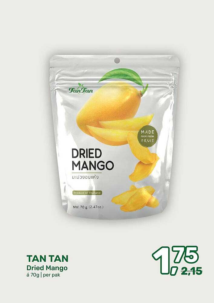 TAN TAN Dried Mango á 70g | per pak