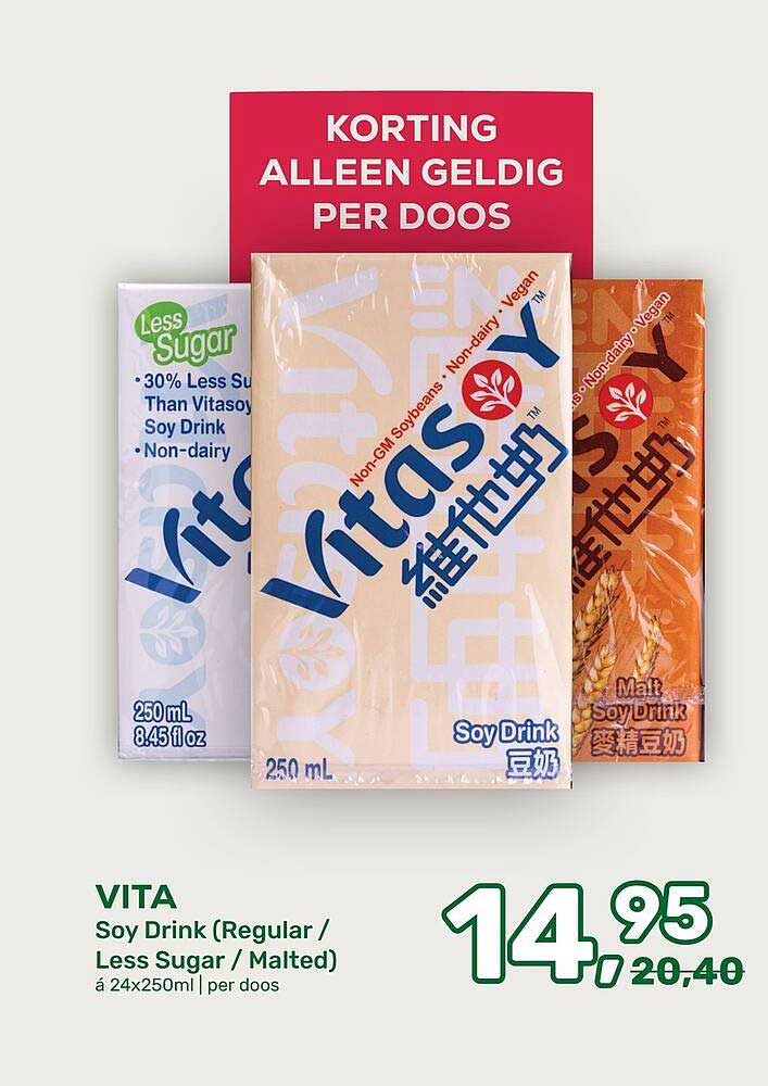 VITA Soy Drink (Regular / Less Sugar / Malted)