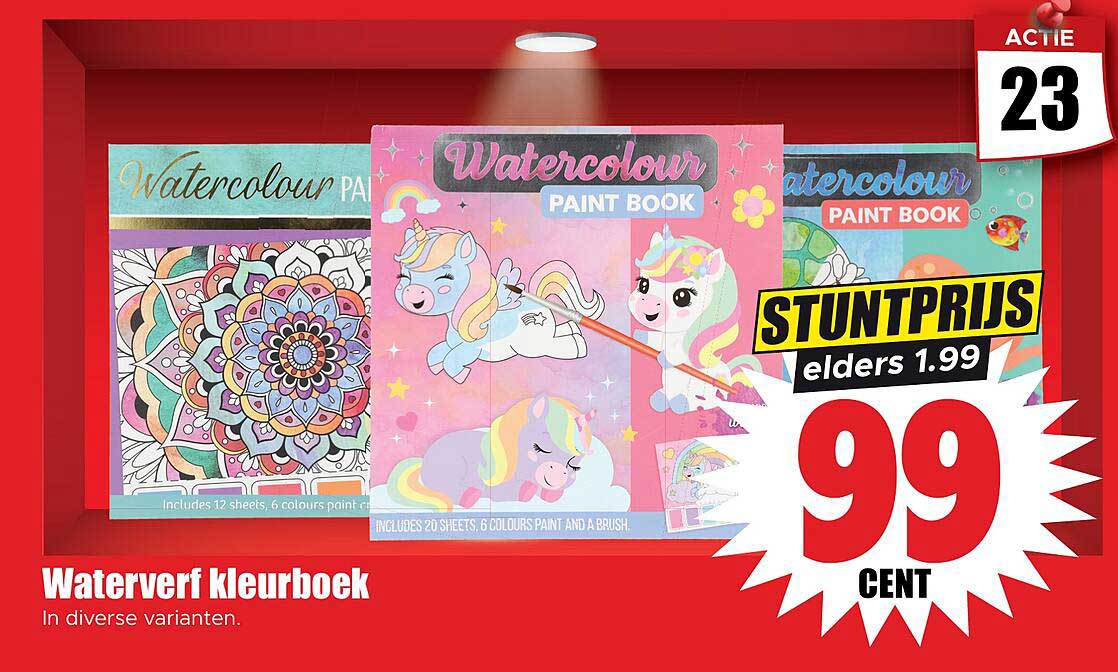 Waterv verf kleurboek