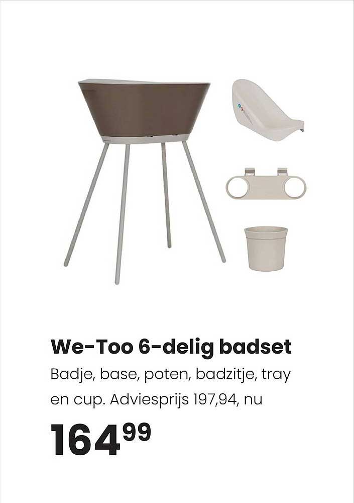 We-Too 6-delig badset