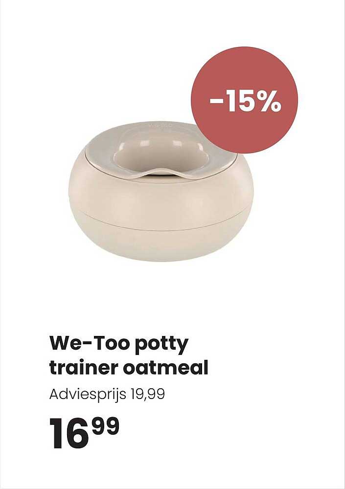 We-Too potty trainer oatmeal