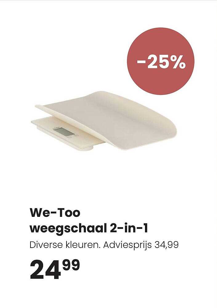 We-Too weegschaal 2-in-1 -25%