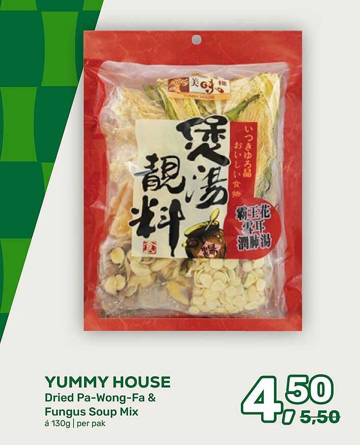 YUMMY HOUSE Dried Pa-Wong-Fa & Fungus Soup Mix