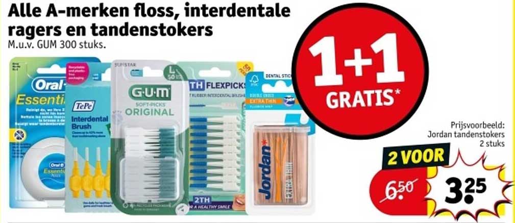 Alle A-Merken Floss, Interdentale Ragers En Tandenstokers Aanbieding ...