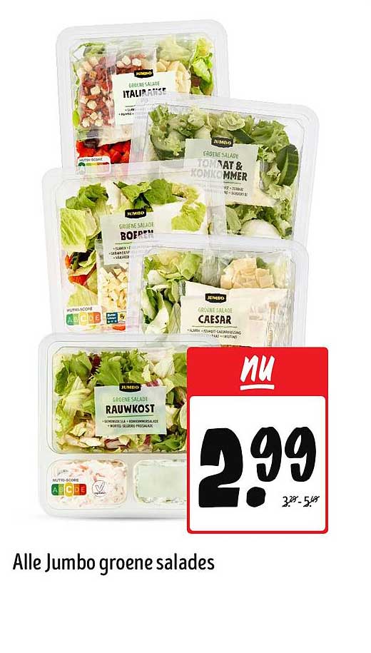 Alle Jumbo groene salades