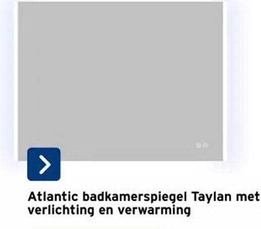 Atlantic badkamerspiegel Taylan met verlichting en verwarming