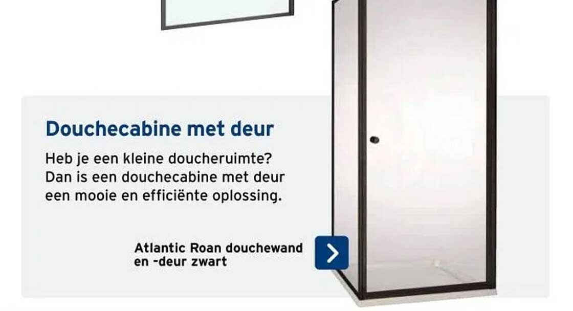 Douchecabine met deur