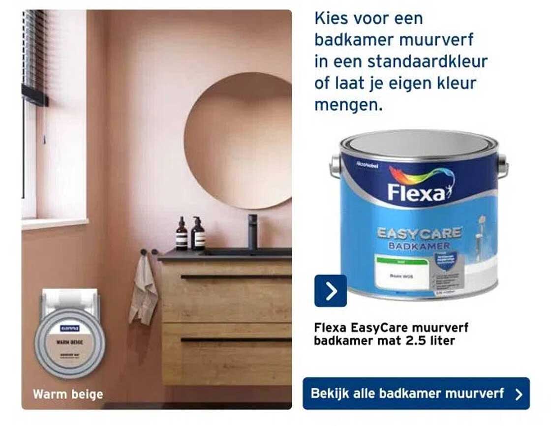 Flexa EasyCare muurverf badkamer mat 2.5 liter