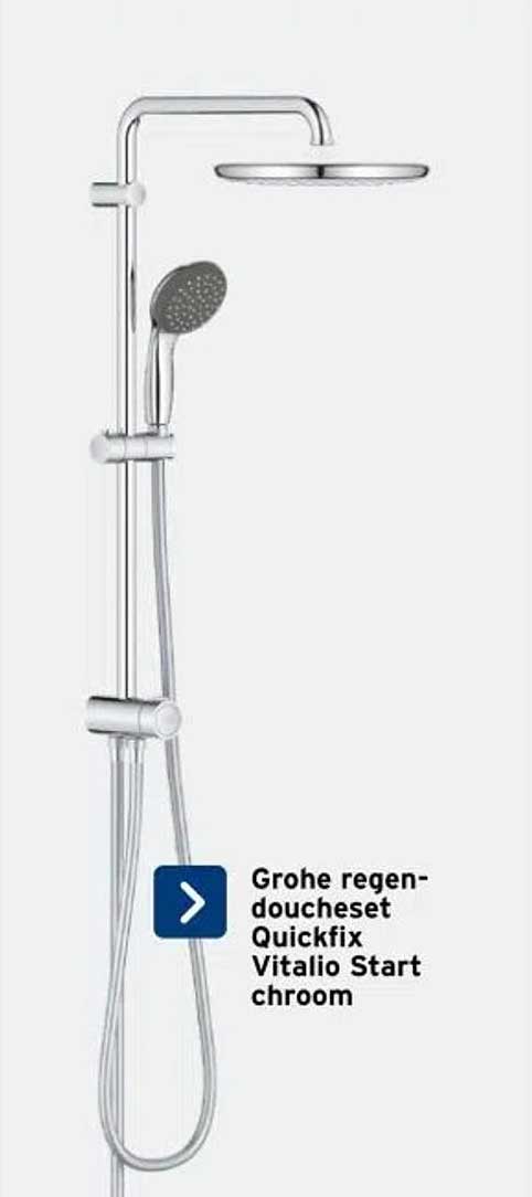 Grohe regendouche-set Quickfix Vitalio Start chroom