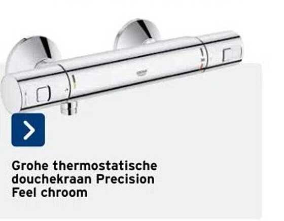 Grohe thermostatische douchekraan Precision Feel chroom