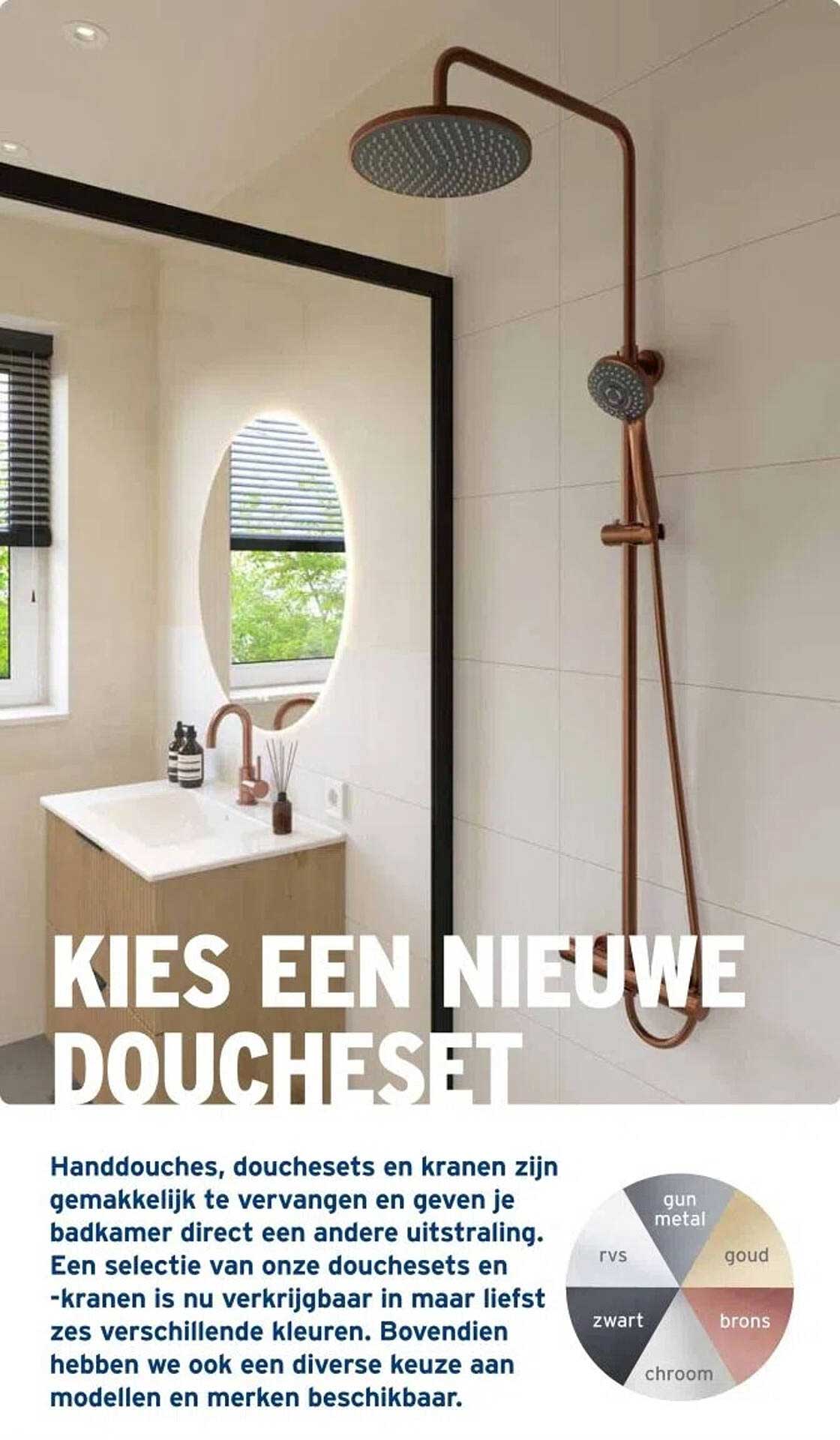 KIES EEN NIEUWE DOUCHSET