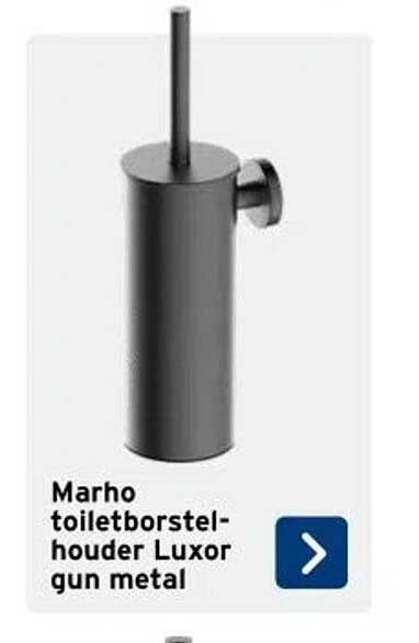 Marho toiletborstelhouder Luxor gun metal