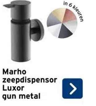 Marho zeepdispenser Luxor gun metal