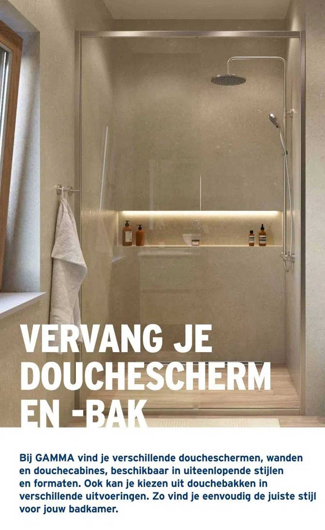 VERVANG JE DOUCHESCHERM EN -BAK