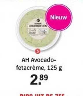 AH Avocado-fetacrème, 125 g