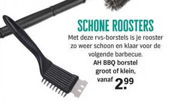 AH BBQ borstel groot of klein, vanaf