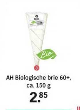 AH Biologische brie 60+, ca. 150 g