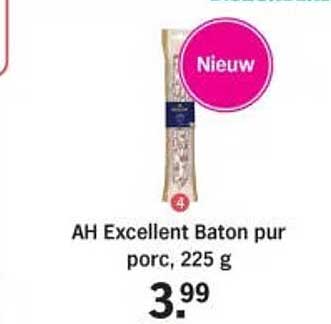 AH Excellent Baton pur porc, 225 g