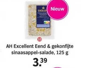 AH Excellent Eend & gekonfijte sinaasappel-salade, 125 g