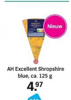 AH Excellent Shropshire blue, ca. 125 g Nieuw