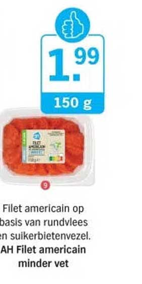 AH Filet americain minder vet