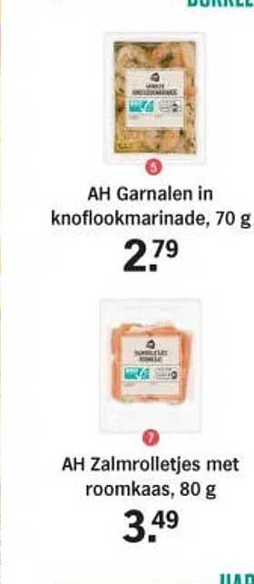 AH Garnalen in knoflookmarinade, 70 g