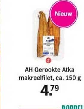 AH Gerookte Atka makreelfilet, ca. 150 g