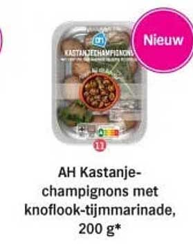 AH Kastanje-champignons met knoflook-tijmmarinade, 200 g*