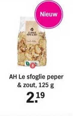 AH Le sfoglie peper & zout, 125 g