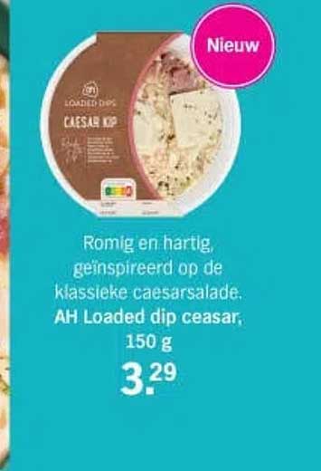AH Loaded dip caesar, 150 g Nieuw