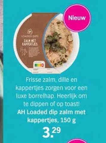 AH Loaded dip zalm met kappertjes, 150 g