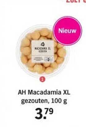 AH Macadamia XL gezouten, 100 g