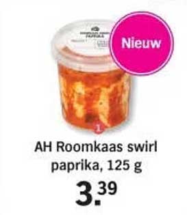 AH Roomkaas swirl paprika, 125 g
