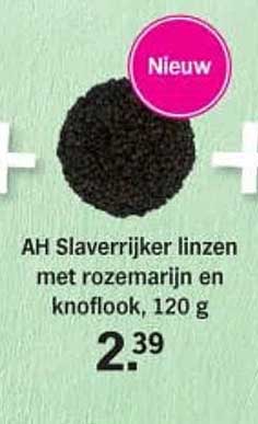 AH Slaverrijker linzen met rozemarijn en knoflook, 120 g