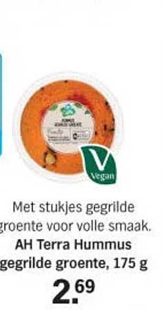 AH Terra Hummus gegrilde groente, 175 g