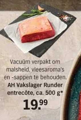 AH Vakslager Runder entrecote, ca. 500 g*