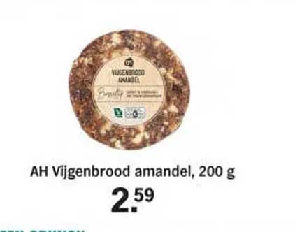AH Vijgenbrood amandel, 200 g