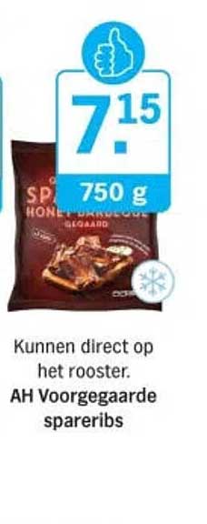 AH Vroegegaarde spareribs