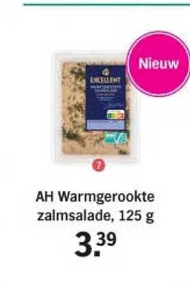 AH Warmgerookte zalmsalade, 125 g
