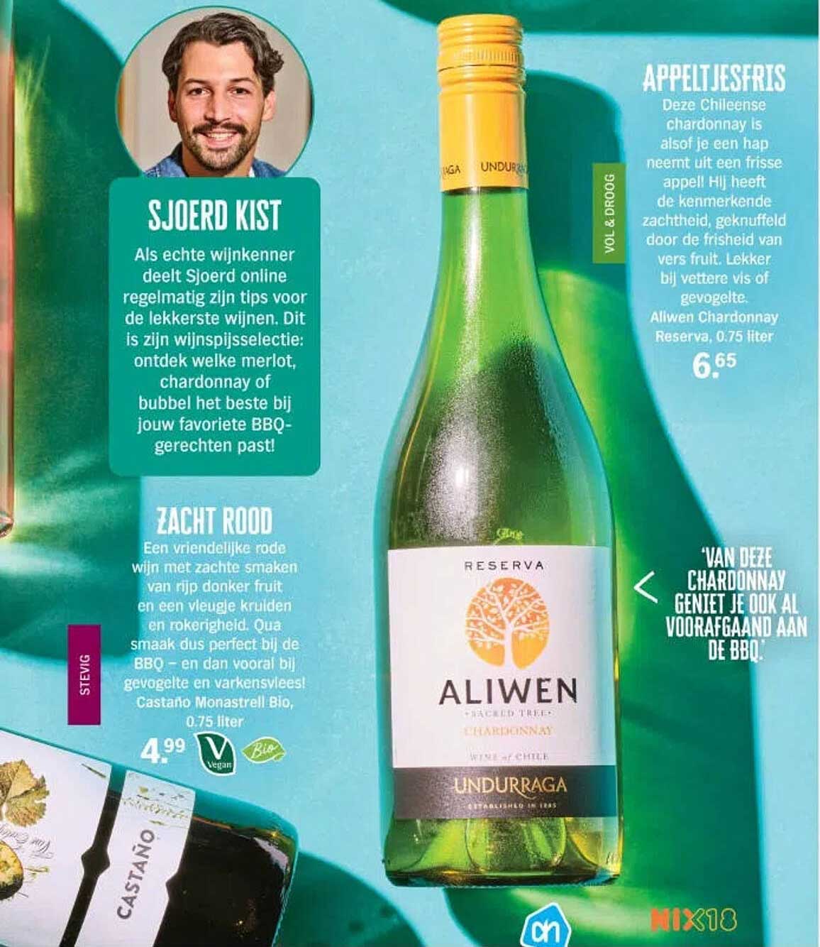 Aliwen Chardonnay Reserva, 0,75 liter