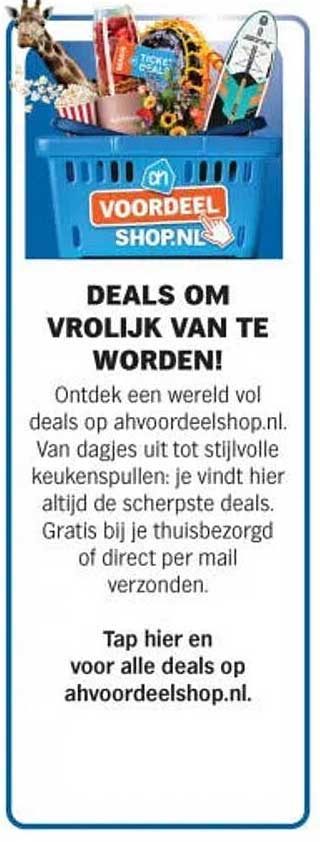 DEALS OM VROLIJK VAN TE WORDEN!