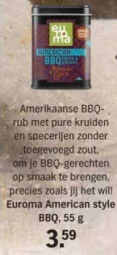 Euroma American style BBQ, 55 g